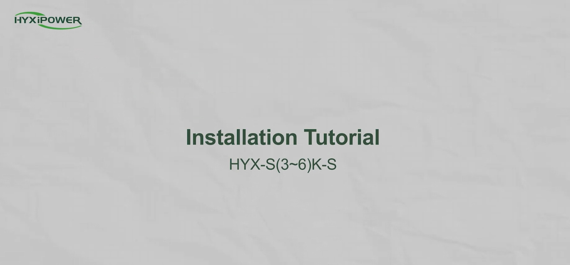 S3K/3K6/4K/4K6/5K/6K/7K5-S_Inverter Stringa_Video di Installazione