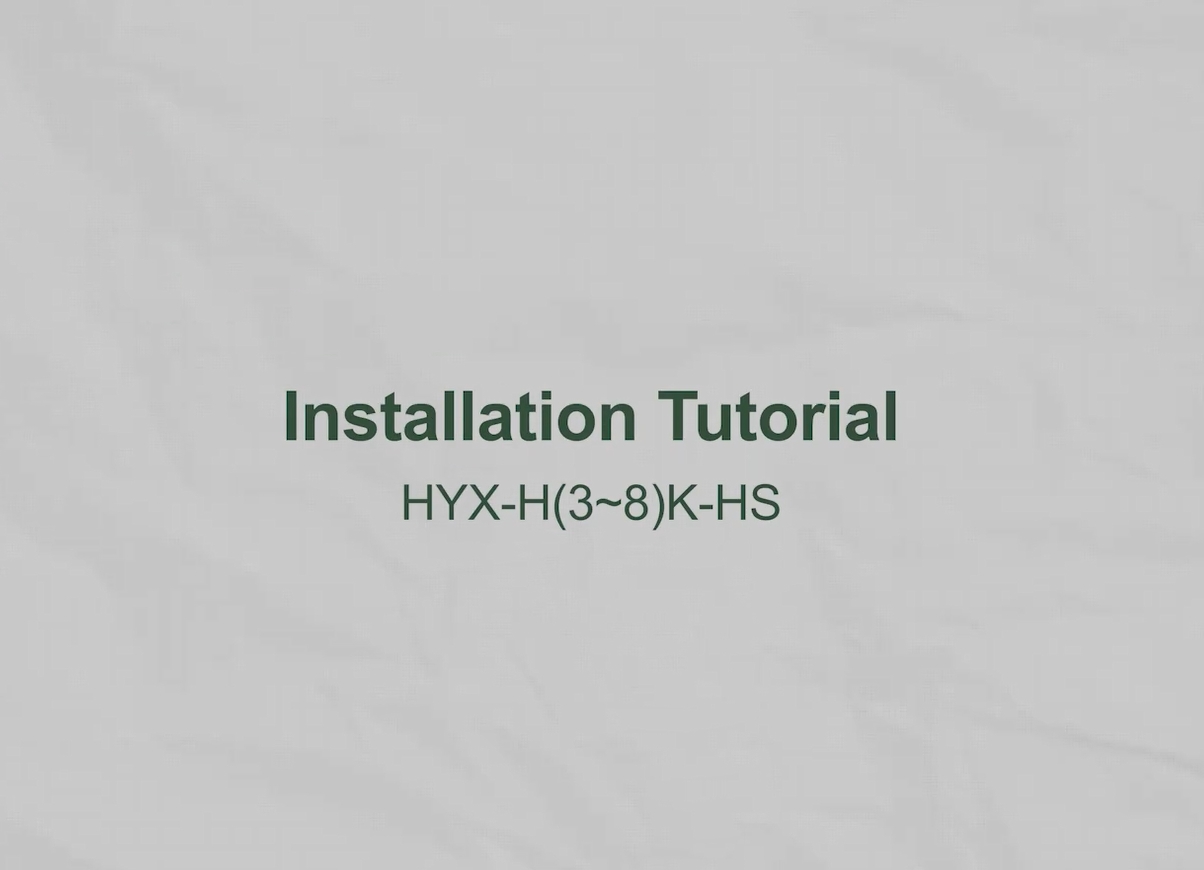 H3K/3K6/4K/4K6/5K/6K/8K-HS_Inverter Ibrido & Batteria_Video di Installazione