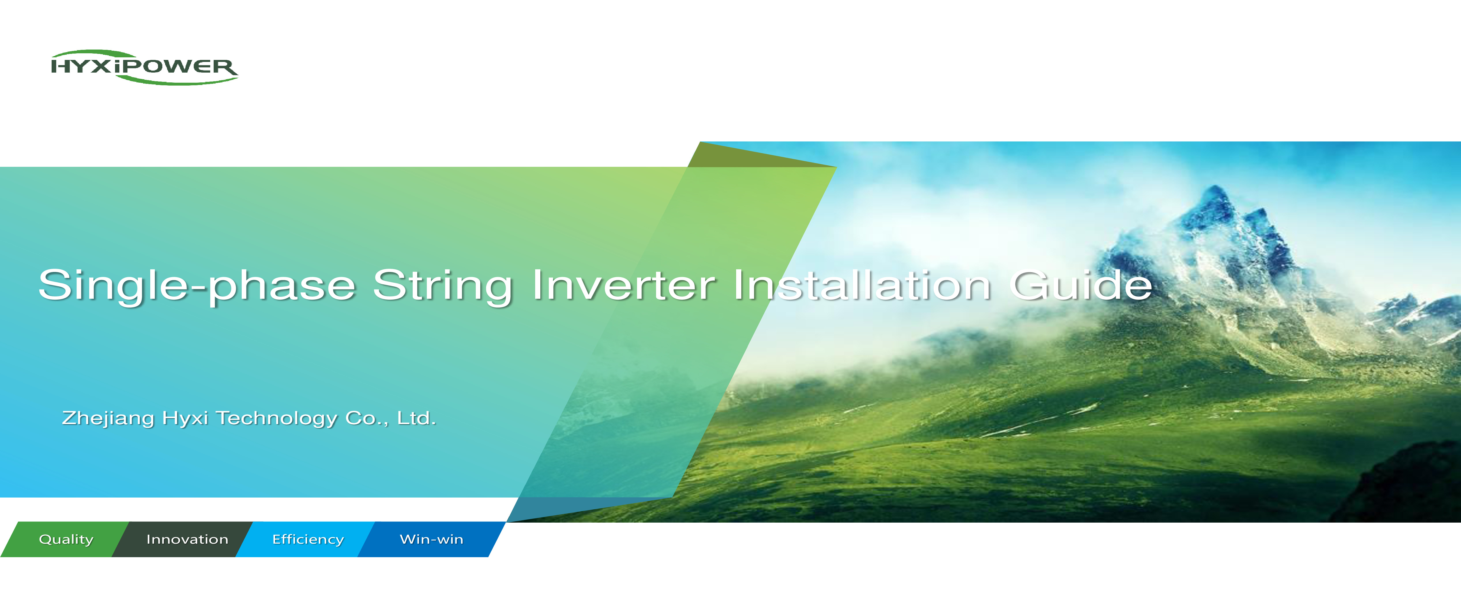 Single-phase-String-Inverter-Installation-Guide