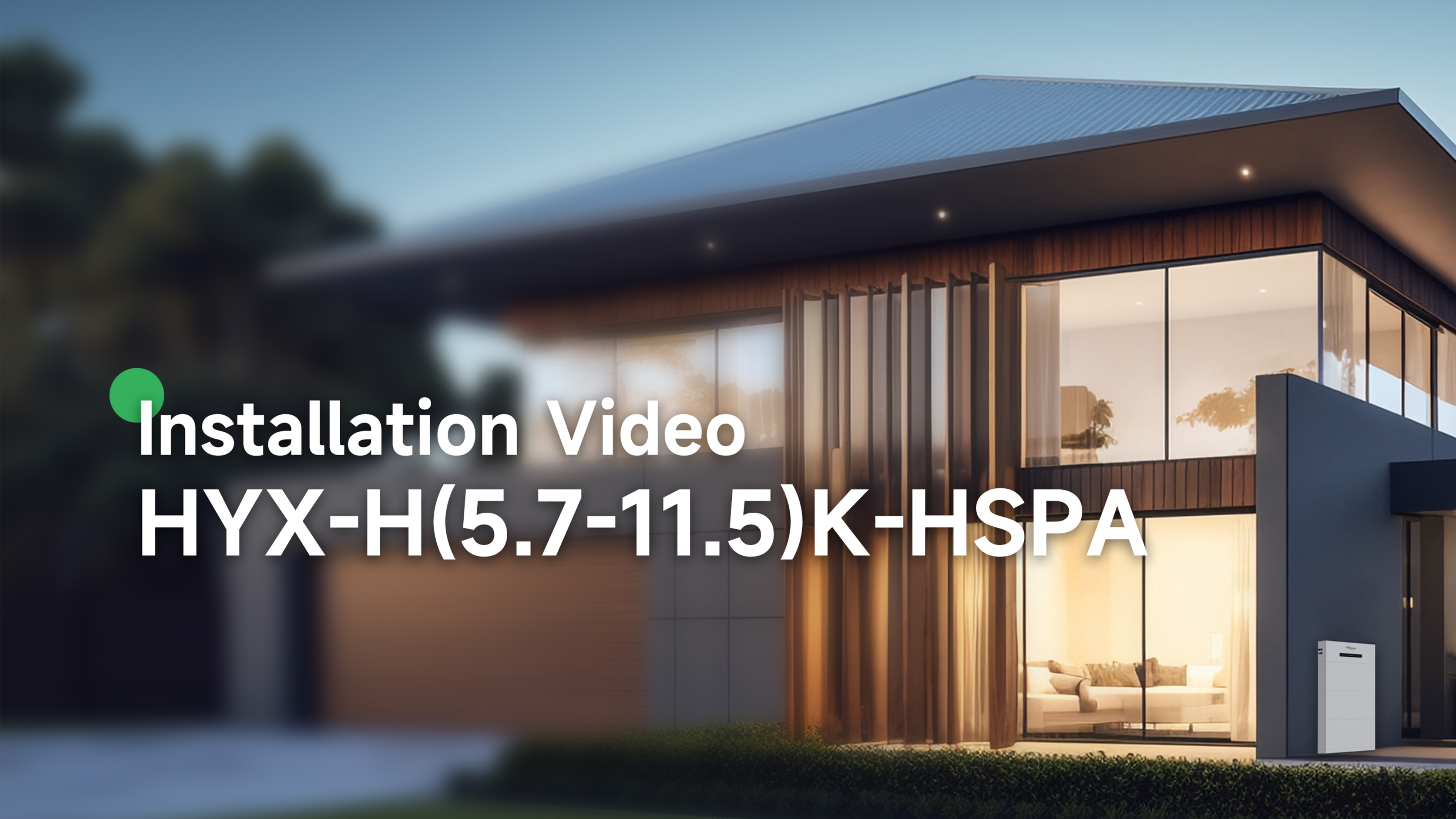 H5K7/7K6/11K5-HSPA_All-in-one ESS_Installation Video