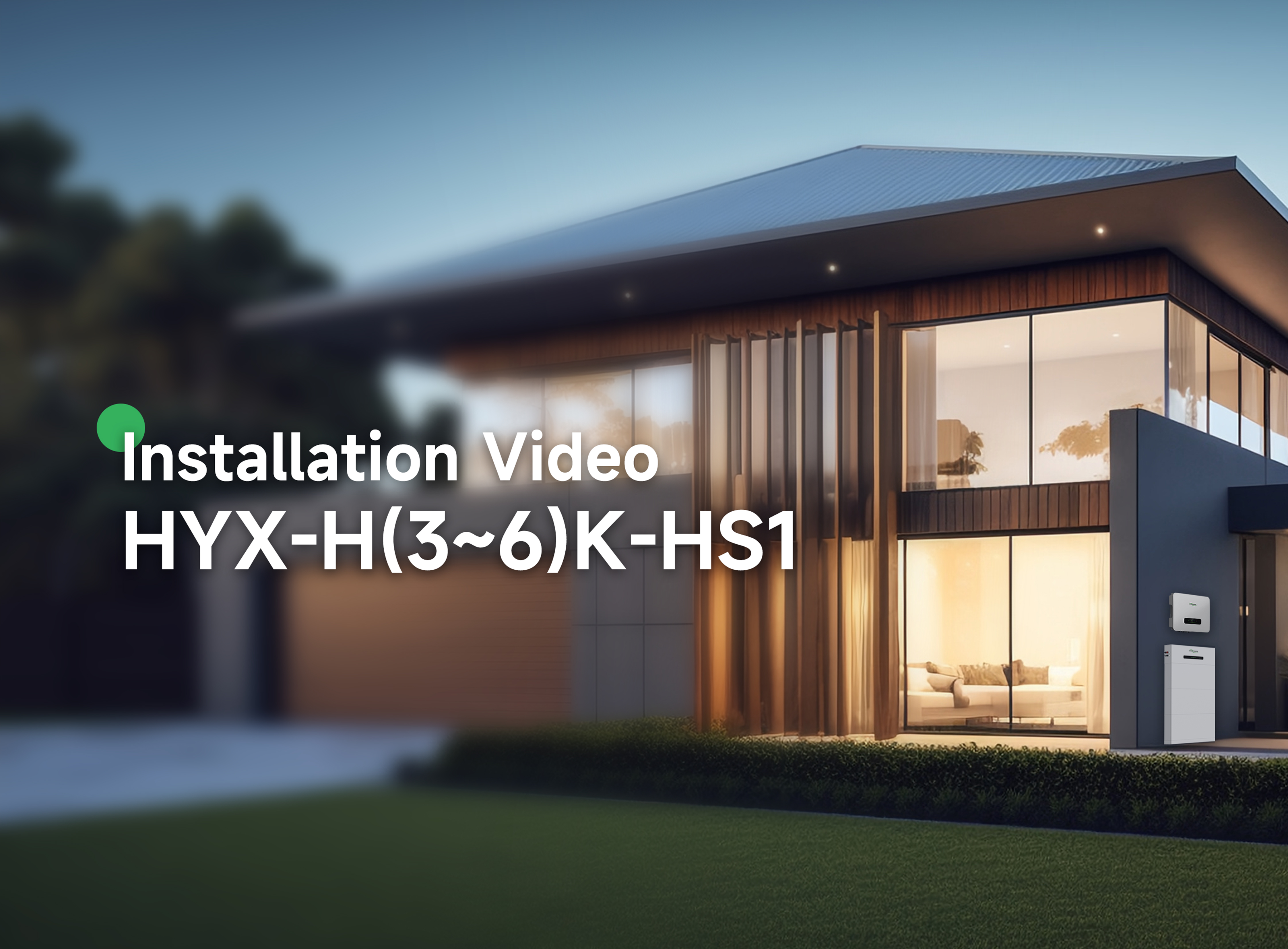 H3K/3K6/ 5K/6K-HS1_Inverter Ibrido_Video di Installazione